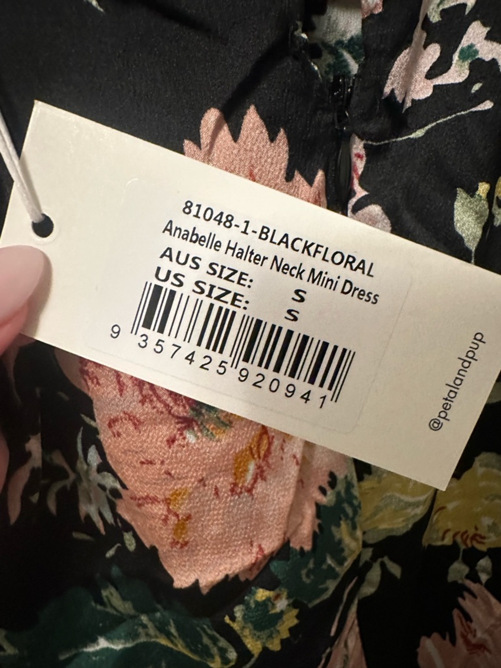 Petal and Pup | Annabelle Halter Neck Mini Dress - Picture 4 of 8